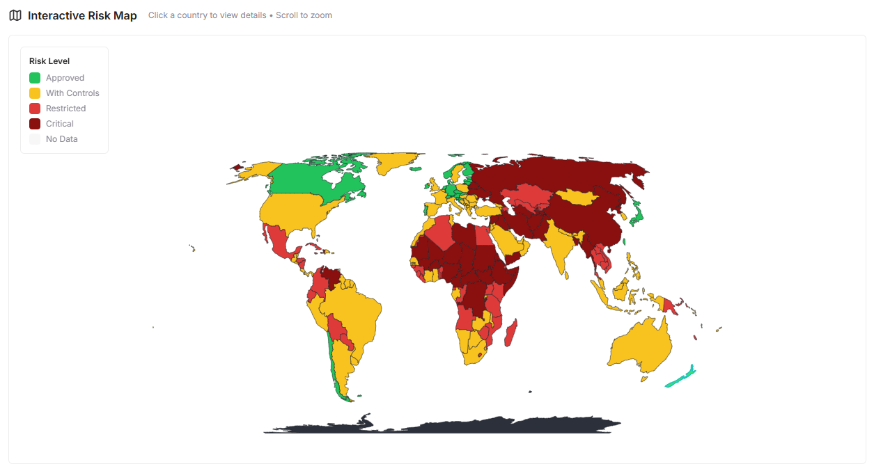 BeaSec Risk Watch | Global Country Risk Assessment Platform